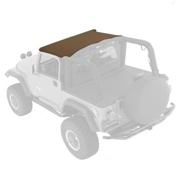 Sierra Offroad Sun Top for Jeep Wrangler TJ 1997-2006, Denim Vinyl, Spice
