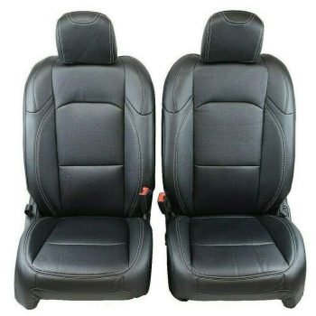 Sierra Offroad Seat Cover Kit for Wrangler JL 2018-2020 4DR, Front & Rear 60/40 Split, Leatherette, Black
