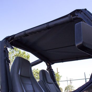 Sierra Offroad Sun Top for Jeep Wrangler YJ 1988-1991, Denim Vinyl, Black