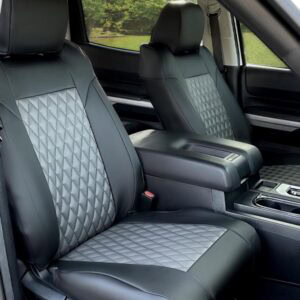 faux leather diamond - custom seat covers - caltrend